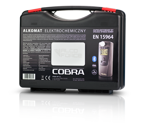 Alkomat AlcoForce Cobra z certyfikatem kalibracji – zdjęcie produktu