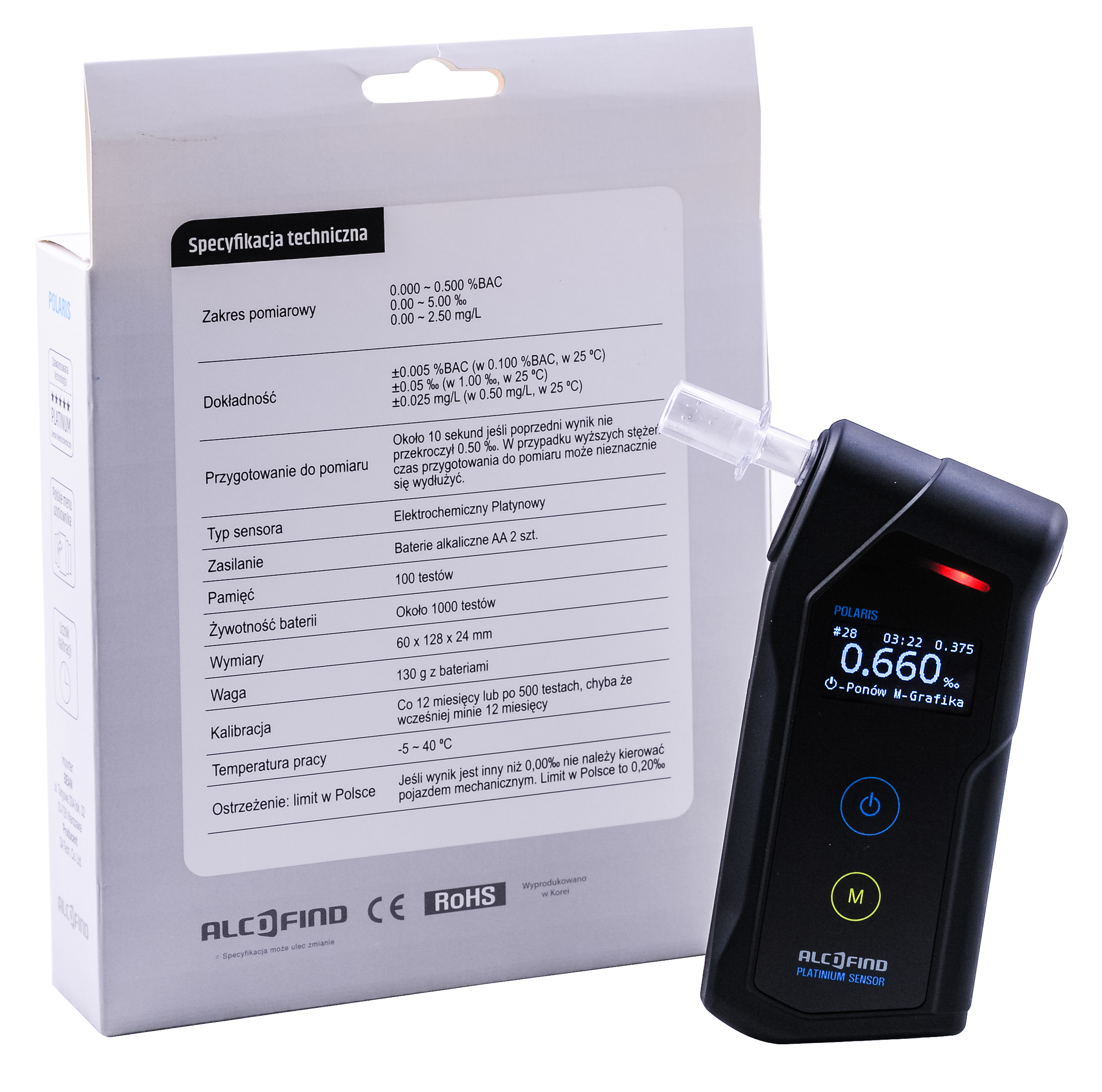 Alkomat AlcoFind Polaris do badania pracowników - obrazek 9