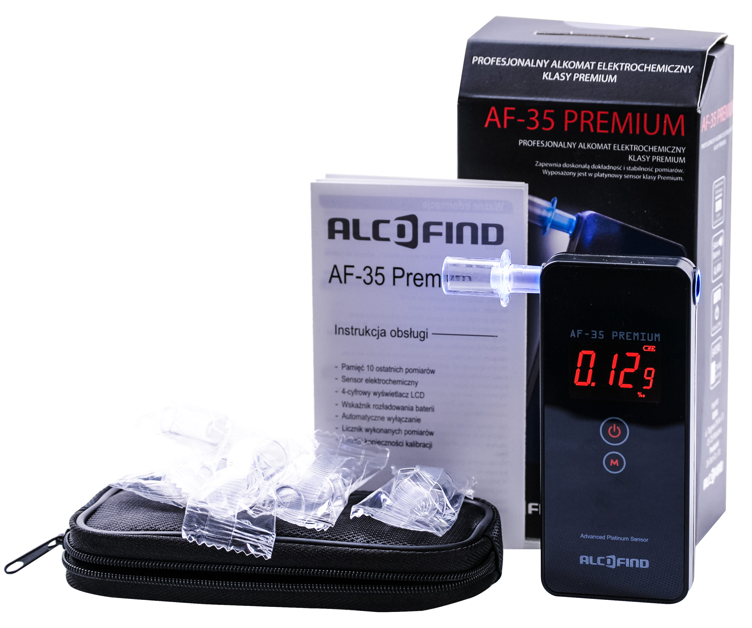 Alkomat marki AlcoFind AF-35 Premium z Dożywotnią Gwarancją oraz adiustacją w pakiecie - obrazek 14