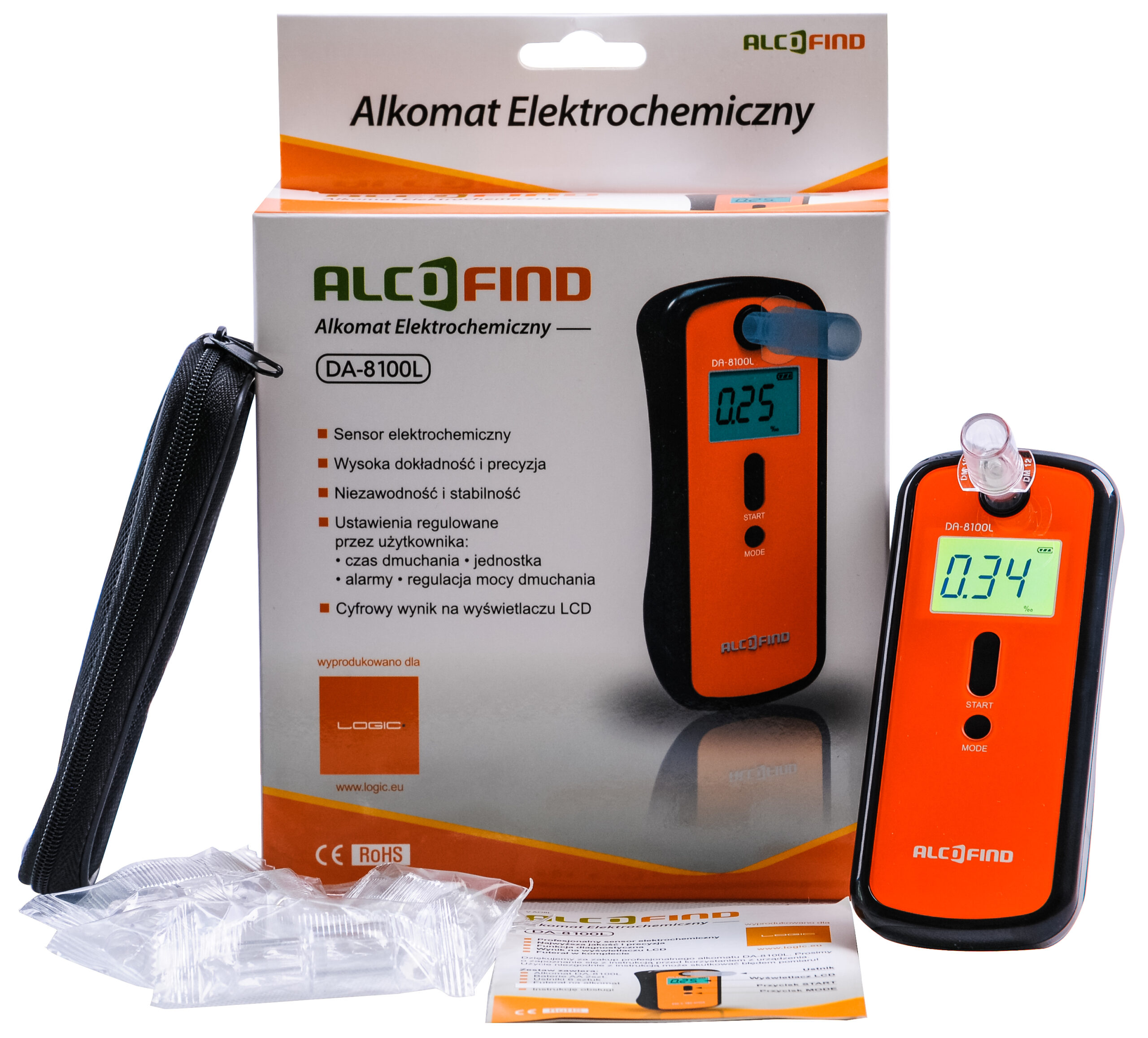 Alkomat AlcoFind DA-8100L do użytku osobistego