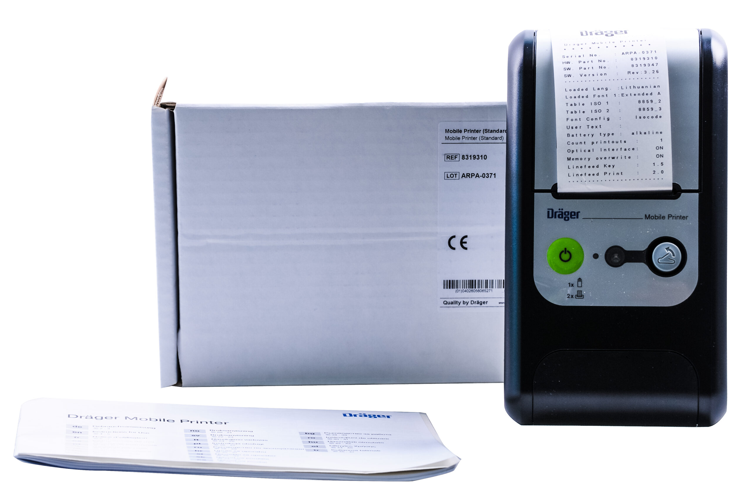 Drukarka mobilna bluetooth do alkomatu marki Dräger 6000 - obrazek 3